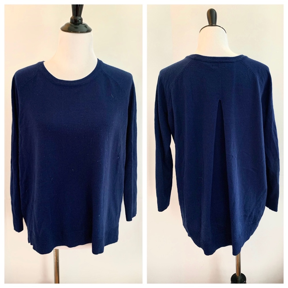 APT 9 - High low sweater MEDIUM navy